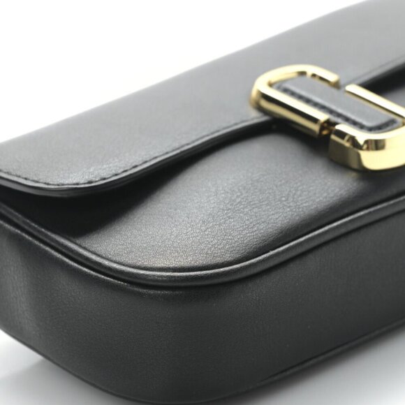 NWT! New Marc Jacobs J Marc Mini Shoulder Bag -Smooth Leather Black - Picture 10 of 12